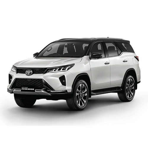 Toyota Fortuner SUV taxi with spacious luggage storage