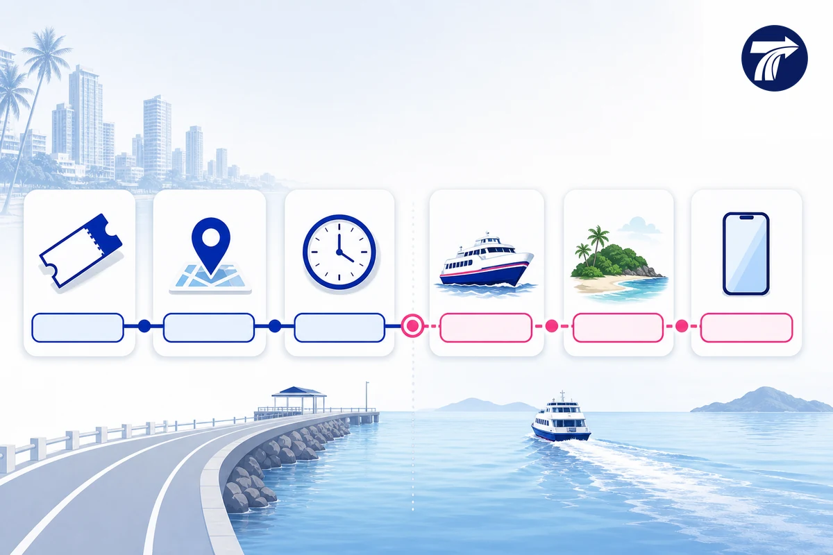 Boat booking details needed for a Ban Phe transfer