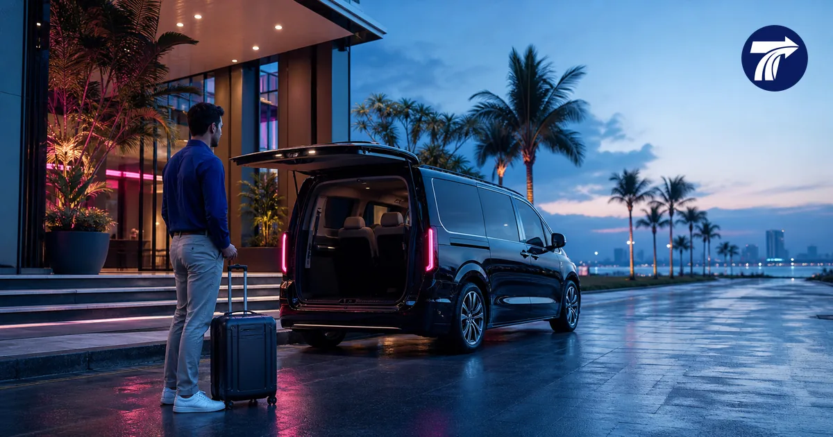 Early-morning private transfer leaving Pattaya for Bangkok