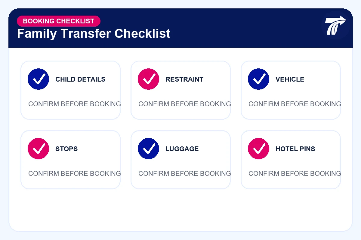Checklist for traveling from Pattaya to Hua Hin with children