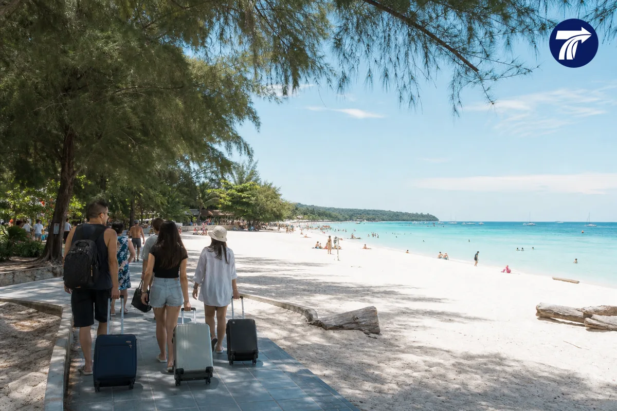 Convenient developed beach area inspired by Hat Sai Kaew on Koh Samet