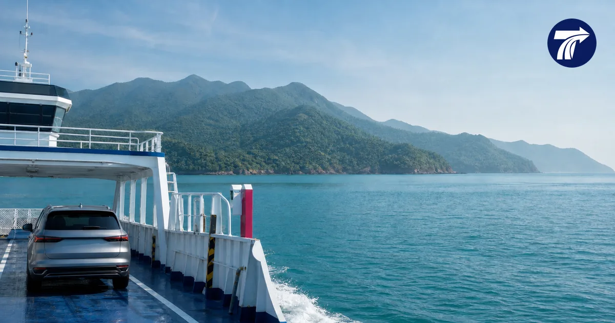 Koh Chang vehicle ferry crossing from Ao Thammachat with a Pattaya private transfer
