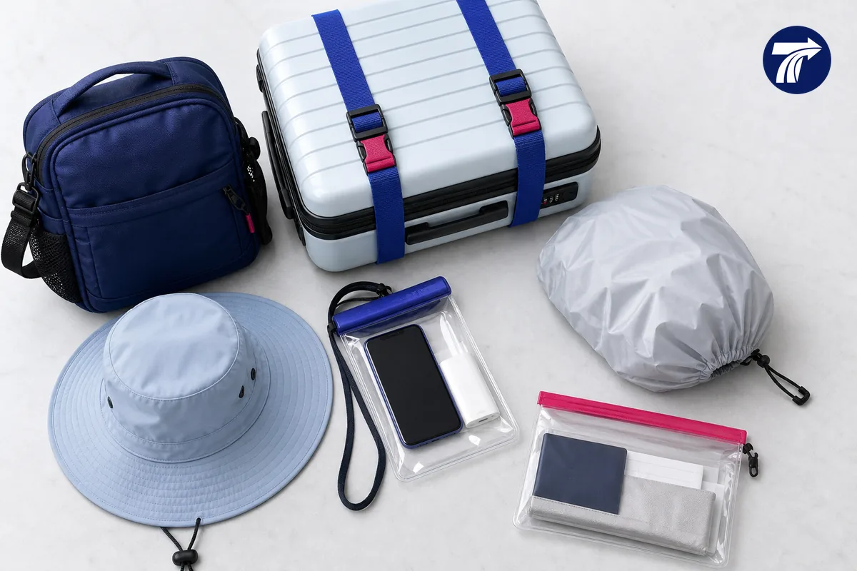 Water-resistant luggage preparation for a Koh Samet boat