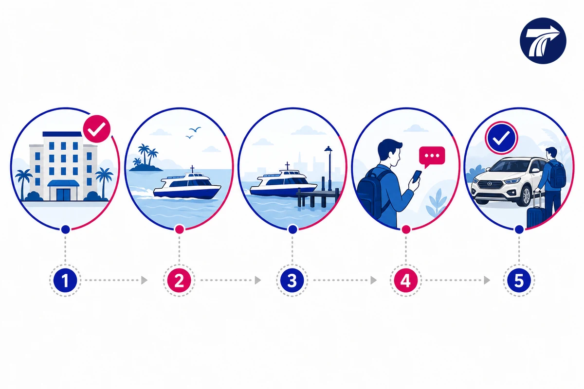 Five steps for coordinating a Koh Samet return pickup at Ban Phe