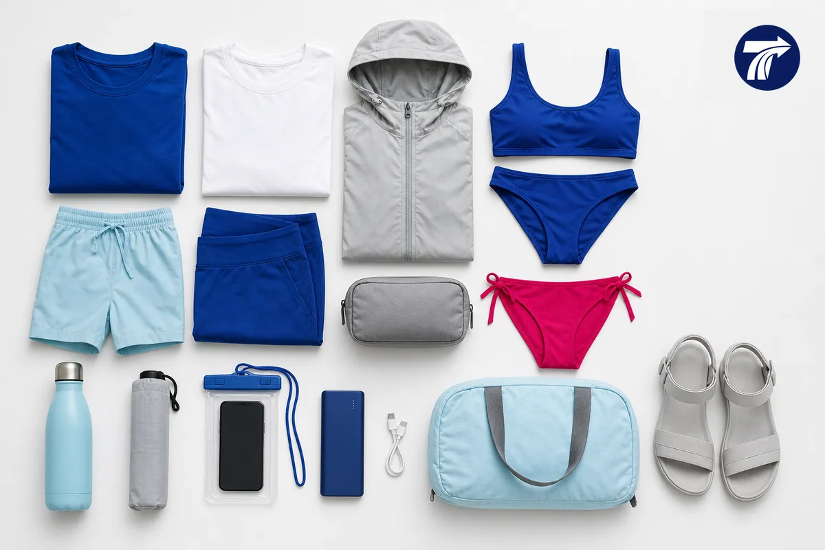 Compact packing list for a two-day Koh Samet trip