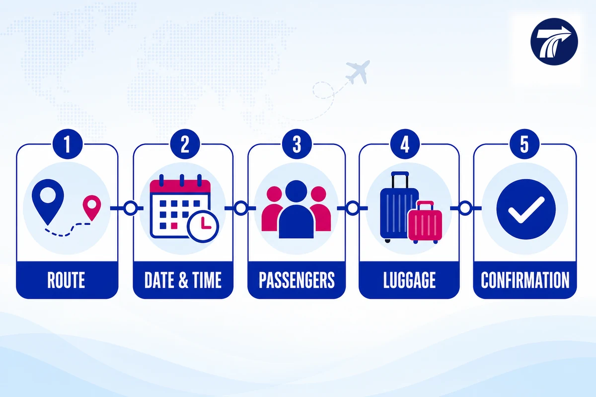 Steps to book a Pattaya to Hua Hin taxi
