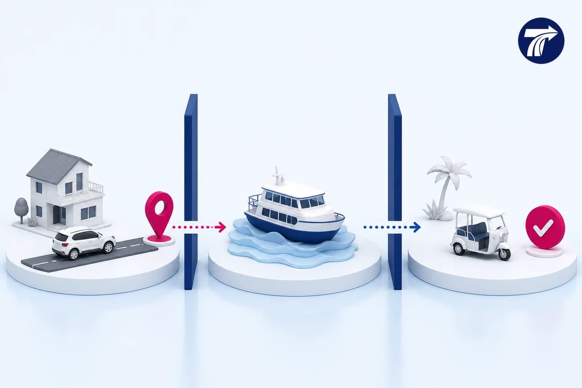 Boundary between Bali Hai road handoff and separate sea crossing