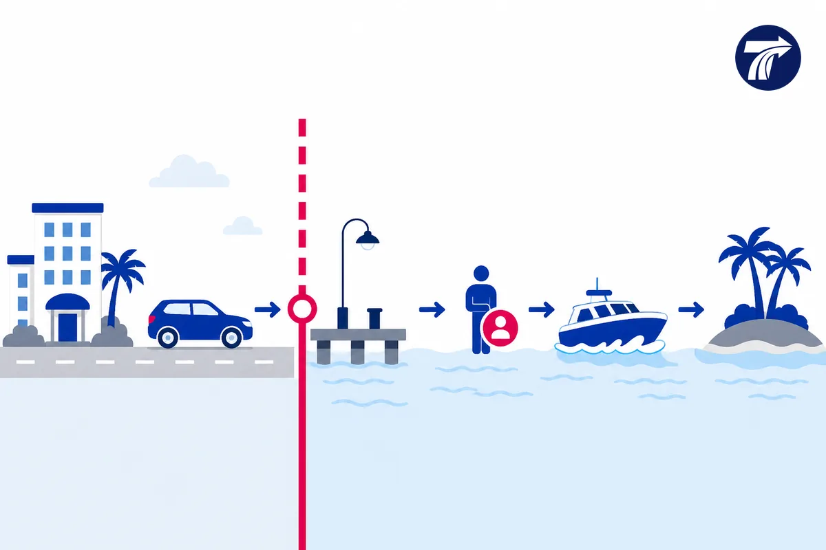 Illustrative boundary between the Pattaya road handoff and third-party sea leg