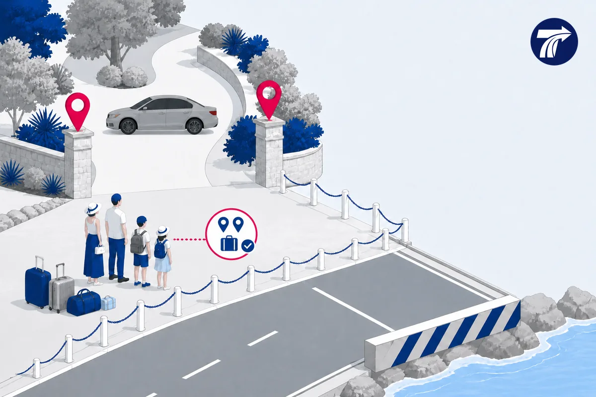 Illustrative private road option evidence for exact entrances vehicle load and written scope