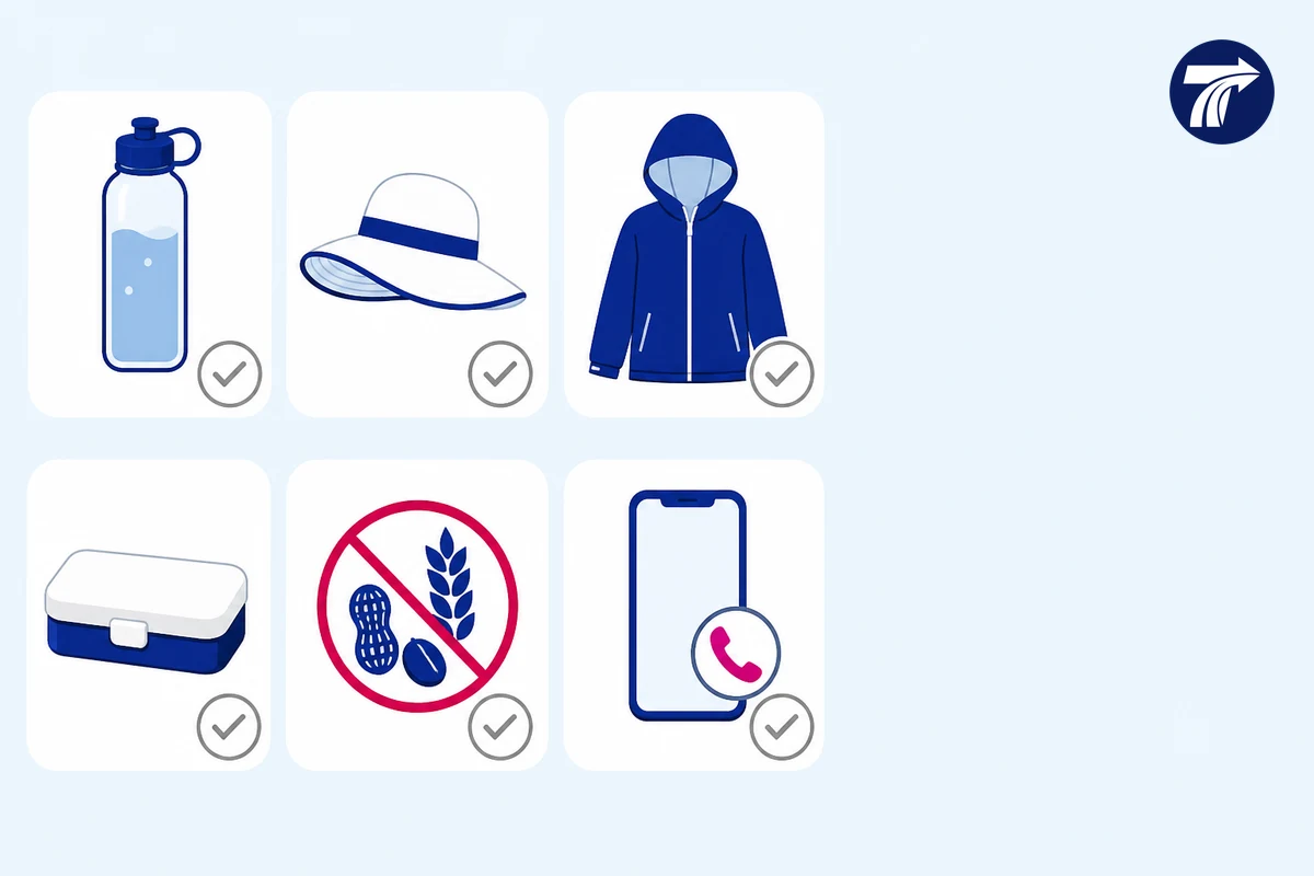 Family heat rain and food-allergy preparation checklist