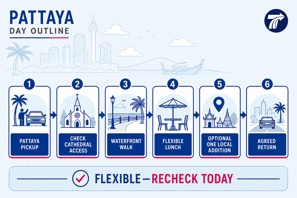 Flexible outline for a cathedral and Chanthaburi Old Town day trip