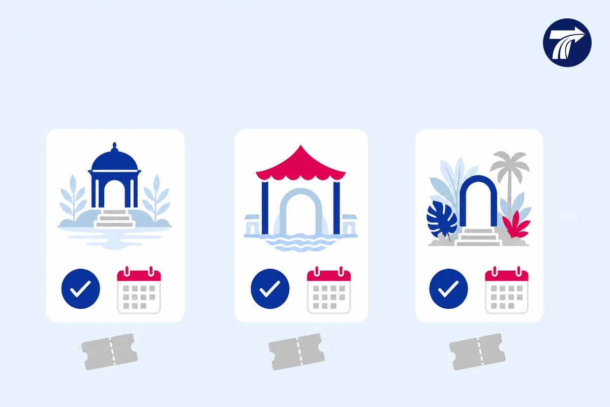 Checklist for confirming three Pattaya cultural venues separately