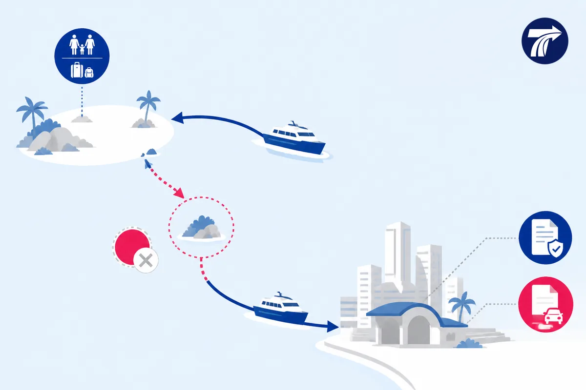 Illustrative reduced-complexity island plan and separate return confirmation