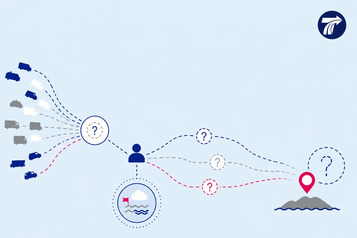 Illustrative flexible margin for ferry queues weather and operating changes