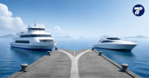 Illustrative balanced ferry and speedboat decision from Pattaya