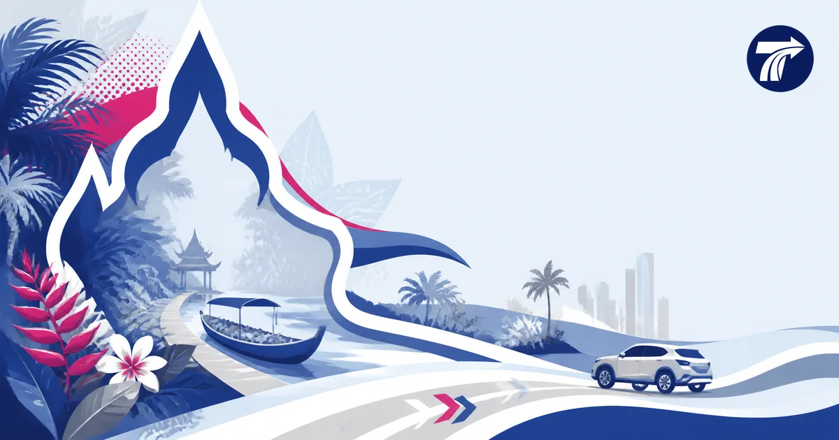 Illustrative Pattaya cultural day with three separate destination cues
